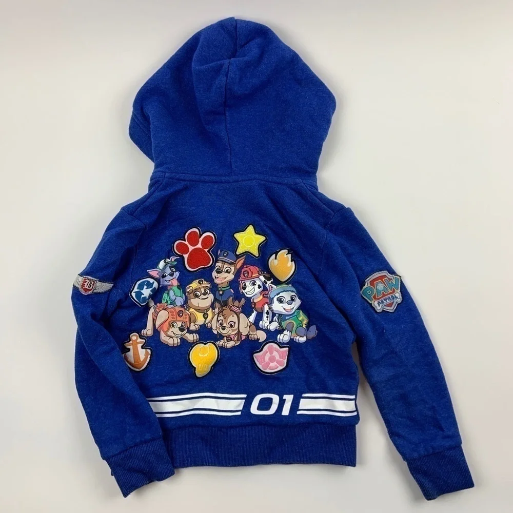 Nickelodeon Kids Boys Jacket Zip Up Long Sleeve Blue 4